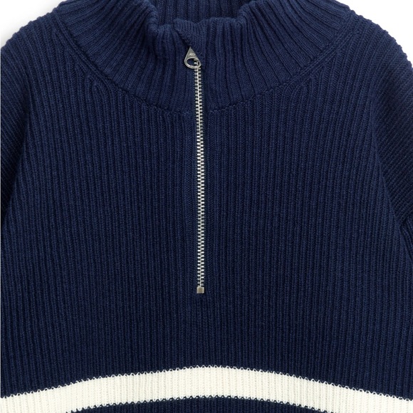 ARKET half-zip striped jumper (Youth size) - Picture 3 of 4